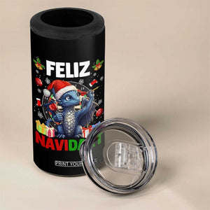 Funny Dragon Throwing Dart Christmas Gift 4 in 1 Can Cooler Tumbler Feliz Navidart TS12 Print Your Wear