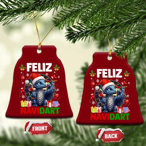 Funny Dragon Throwing Dart Christmas Gift Ceramic Ornament Feliz Navidart TS12 Print Your Wear