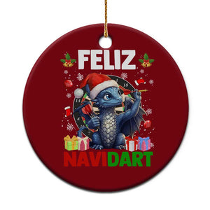 Funny Dragon Throwing Dart Christmas Gift Ceramic Ornament Feliz Navidart TS12 1pc Red Print Your Wear