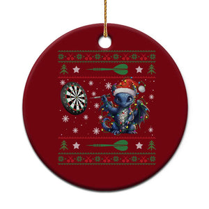 Funny Dragon Throwing Dart Ceramic Ornament Ugly Christmas Dart Player Gift TS12 1pc Red Print Your Wear