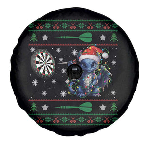 Funny Dragon Throwing Dart Spare Tire Cover Ugly Christmas Dart Player Gift TS12 Print Your Wear