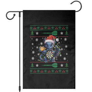 Ugly Christmas Dragon Dart Player Garden Flag Gift For Dartist TS12 Black Print Your Wear