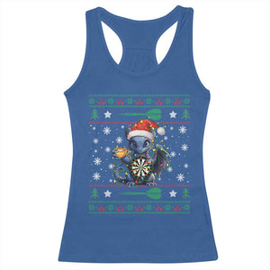 Ugly Christmas Dragon Dart Player Racerback Tank Top Gift For Dartist TS12 Royal Blue Print Your Wear