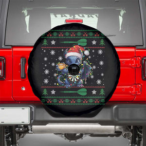 Ugly Christmas Dragon Dart Player Spare Tire Cover Gift For Dartist TS12 Black Print Your Wear