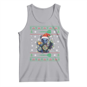 Ugly Christmas Dragon Dart Player Tank Top Gift For Dartist TS12 Athletic Heather Print Your Wear