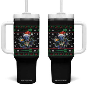 Ugly Christmas Dragon Dart Player Tumbler With Handle Gift For Dartist TS12 One Size: 40 oz Black Print Your Wear