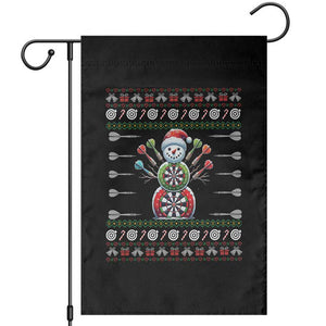 Funny Snowman Dartboard Garden Flag Dartist Ugly Christmas Gift TS12 Black Print Your Wear