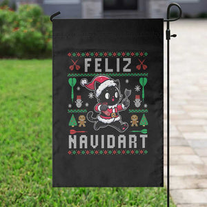 Santa Cat Feliz Navidart Garden Flag Funny Dartist Ugly Christmas Gift TS12 Print Your Wear