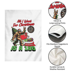 All I Want For Christmas Is A 180 Garden Flag Bigfoot Lover Dartist Gift TS12 Print Your Wear