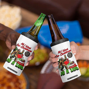 All I Want For Christmas Is A 180 4 in 1 Can Cooler Tumbler Bigfoot Lover Dartist Gift TS12 Print Your Wear