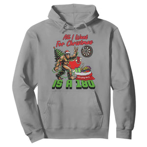 All I Want For Christmas Is A 180 Hoodie Bigfoot Lover Dartist Gift TS12 Sport Gray Print Your Wear