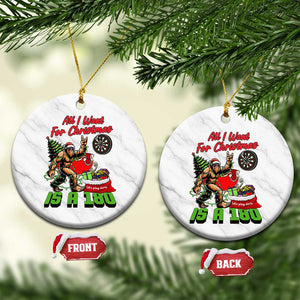 All I Want For Christmas Is A 180 Ceramic Ornament Bigfoot Lover Dartist Gift TS12 1pc White Marble Print Your Wear