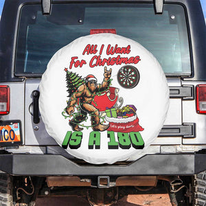 All I Want For Christmas Is A 180 Spare Tire Cover Bigfoot Lover Dartist Gift TS12 No hole White Print Your Wear