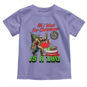 All I Want For Christmas Is A 180 Toddler T Shirt Bigfoot Lover Dartist Gift TS12 Violet Print Your Wear