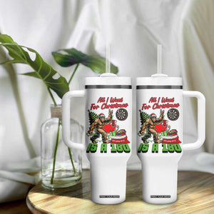 All I Want For Christmas Is A 180 Tumbler With Handle Bigfoot Lover Dartist Gift TS12 Print Your Wear