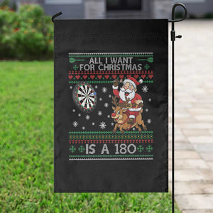 All I Want For Christmas Is A 180 Garden Flag Santa Dart Player Xmas Gift TS12 Print Your Wear