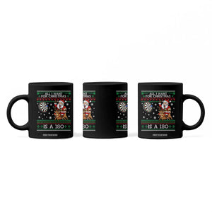 All I Want For Christmas Is A 180 Coffee Mug Santa Dart Player Xmas Gift TS12 Print Your Wear