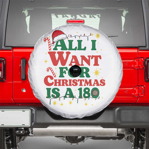 Funny Dart Player Spare Tire Cover All I Want For Christmas Is A 180 TS12 White Print Your Wear