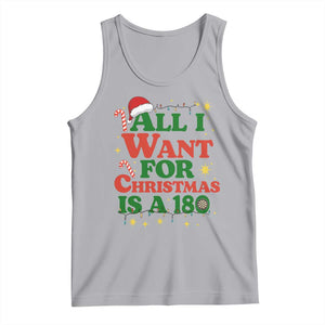 Funny Dart Player Tank Top All I Want For Christmas Is A 180 TS12 Athletic Heather Print Your Wear
