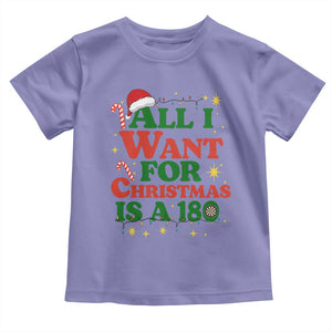 Funny Dart Player Toddler T Shirt All I Want For Christmas Is A 180 TS12 Violet Print Your Wear