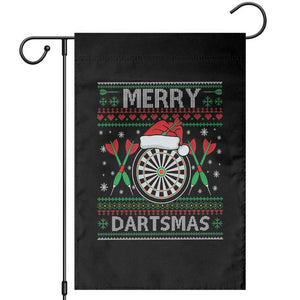 Christmas Dart Player Gift Garden Flag Merry Dartsmas TS12 Black Print Your Wear
