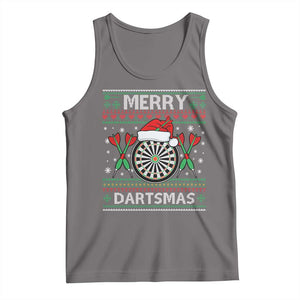 Christmas Dart Player Gift Tank Top Merry Dartsmas TS12 Deep Heather Print Your Wear
