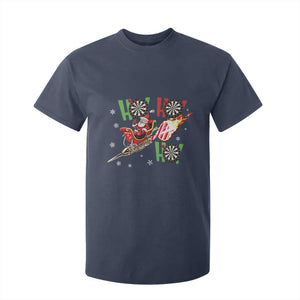 Christmas Dart Game T Shirt For Kid Funny Ho Ho Ho Dart Player Holiday Gift TS12 Navy Print Your Wear