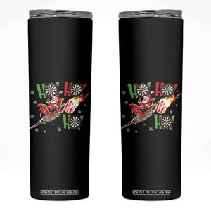 Christmas Dart Game Skinny Tumbler Funny Ho Ho Ho Dart Player Holiday Gift TS12 Black Print Your Wear