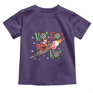 Christmas Dart Game Toddler T Shirt Funny Ho Ho Ho Dart Player Holiday Gift TS12 Purple Print Your Wear