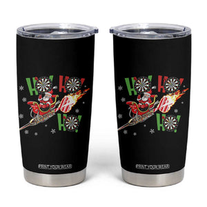 Christmas Dart Game Tumbler Cup Funny Ho Ho Ho Dart Player Holiday Gift TS12 Black Print Your Wear