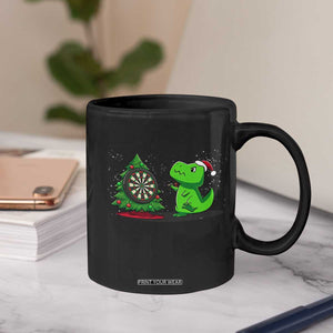 Christmas Dinosaur Dart Player Coffee Mug Funny Dino Lover TS12 Print Your Wear