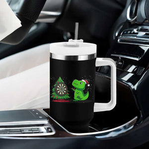Christmas Dinosaur Dart Player Tumbler With Handle Funny Dino Lover TS12 Print Your Wear