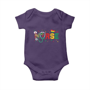 Proud Black Nurse Baby Onesie Black History Month Gift TS12 Purple Print Your Wear