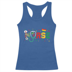 Proud Black Nurse Racerback Tank Top Black History Month Gift TS12 Royal Blue Print Your Wear