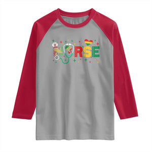 Proud Black Nurse Raglan Shirt Black History Month Gift TS12 Sport Gray Red Print Your Wear
