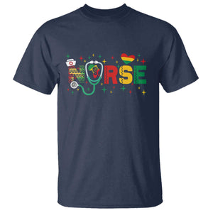 Proud Black Nurse T Shirt Black History Month Gift TS12 Navy Print Your Wear