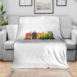 Proud Black Nurse Throw Blanket Black History Month Healthcare Gift TS12 Print Your Wear
