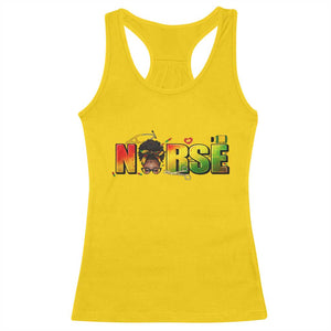 Proud Black Nurse Racerback Tank Top Black History Month Healthcare Gift TS12 Daisy Print Your Wear