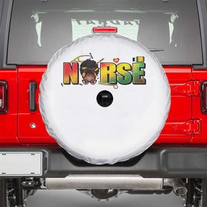 Proud Black Nurse Spare Tire Cover Black History Month Healthcare Gift TS12 White Print Your Wear