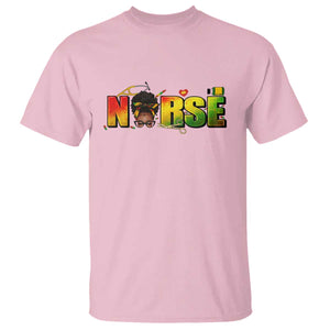 Proud Black Nurse T Shirt Black History Month Healthcare Gift TS12 Light Pink Print Your Wear