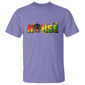 Proud Black Nurse T Shirt Black History Month Healthcare Gift TS12 Violet Print Your Wear