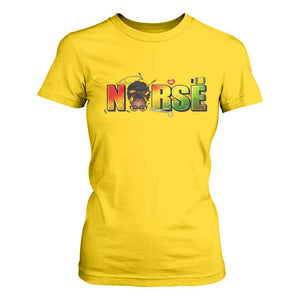 Proud Black Nurse T Shirt For Women Black History Month Healthcare Gift TS12 Daisy Print Your Wear