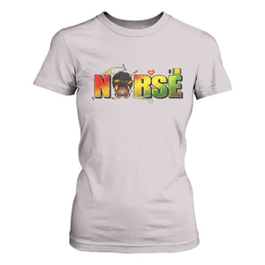 Proud Black Nurse T Shirt For Women Black History Month Healthcare Gift TS12 Ice Gray Print Your Wear