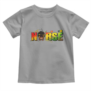 Proud Black Nurse Toddler T Shirt Black History Month Healthcare Gift TS12 Sport Gray Print Your Wear