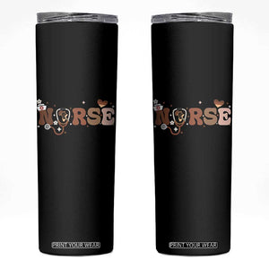 Strong Black Nurse Skinny Tumbler African American Healthcare Hero Gift TS12 Black Print Your Wear