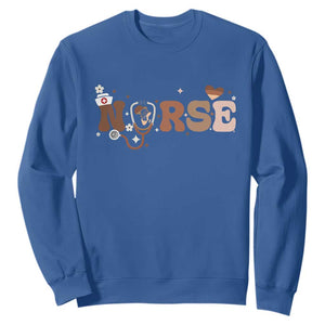 Strong Black Nurse Sweatshirt African American Healthcare Hero Gift TS12 Royal Blue Print Your Wear