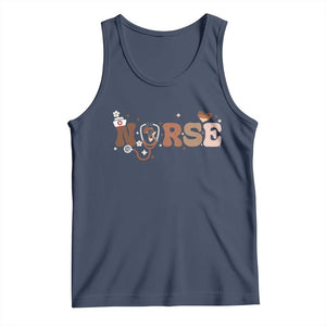Strong Black Nurse Tank Top African American Healthcare Hero Gift TS12 Navy Print Your Wear