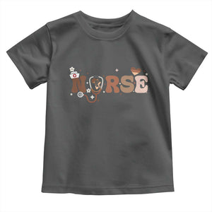 Strong Black Nurse Toddler T Shirt African American Healthcare Hero Gift TS12 Dark Heather Print Your Wear