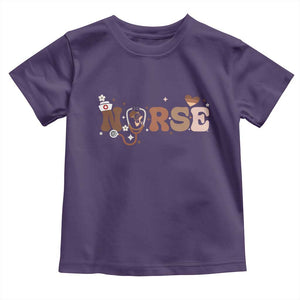 Strong Black Nurse Toddler T Shirt African American Healthcare Hero Gift TS12 Purple Print Your Wear
