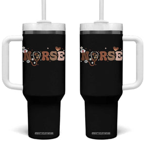 Strong Black Nurse Tumbler With Handle African American Healthcare Hero Gift TS12 One Size: 40 oz Black Print Your Wear